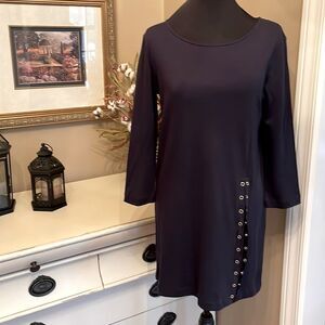 Joan Vass Blue A-line Dress - 0